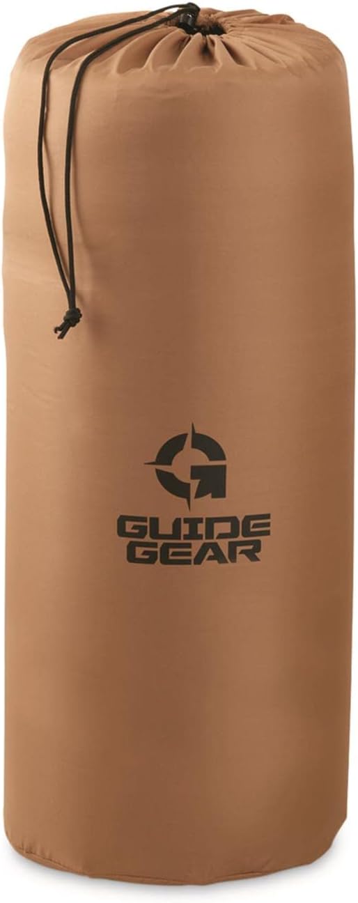 Guide Gear Self Inflating Double Sleeping Pad 2 Person, 3-inch Foam Padding, Portable, Camping, Backpacking, Hunting, Tent Accessories