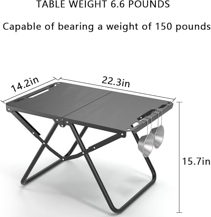 Outdoor Tactical Table Multifunctional Folding Table Camping Lightweight Small Tea Table Picnic Camping