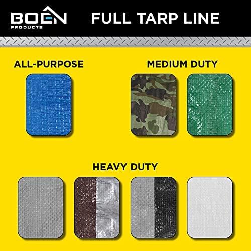 Multi-Purpose Tarp Waterproof Cover | Blue, 5' x 7' 5 Mil Thick | Rip Proof Tarps | Thick Weave Material, UV Resistant Great for Tarpaulin Canopy Tent, Boat, RV or Pool Cover