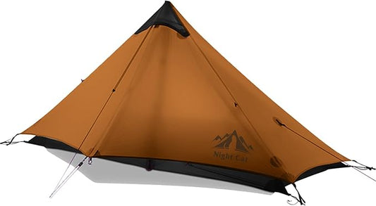 Night Cat Ultralight Tent 1 Person for Professional Backpacker Hiker 2 LBS Only Lanshan Backpacking Bivvy Ground Tent Heavy Rain Waterproof Trekking Pole Not Included