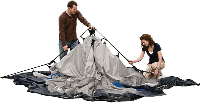 Coleman 4/6/8/10 Person Instant Camping Tent with 1-Minute Setup, Large Family Tent with Pre-Attached Poles, Air Vent, & Carry Bag, Sets Up in About 60 Seconds
