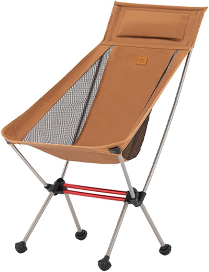 Naturehike Camping Chair, Foldable Chair with Storage Bag, Outdoor Portable Chair for Adults, Lightweight, Supports 330lbs, Backpacking Chair for Fishing, Hiking, Beach, Lawn