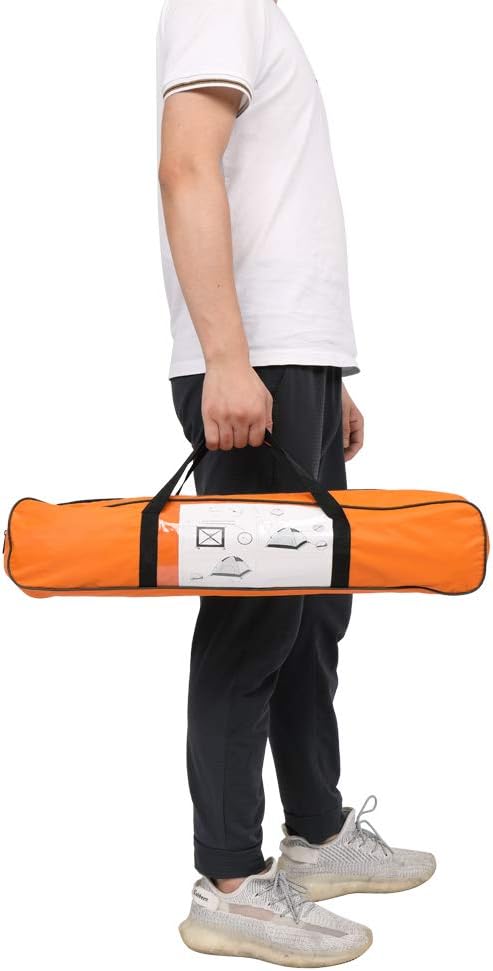 Camping Tent 1-2 Person Waterproof Windproof Dome Tent with Double Layers Door-Easy Set up-Portable Tents for Camping,Oxford Fabric,Orange