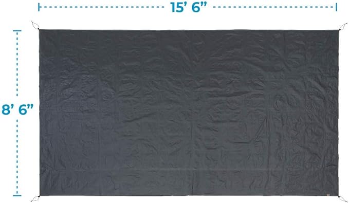 CORE Blackout 9 Person Dome Tent with Footprint and Tent Kit