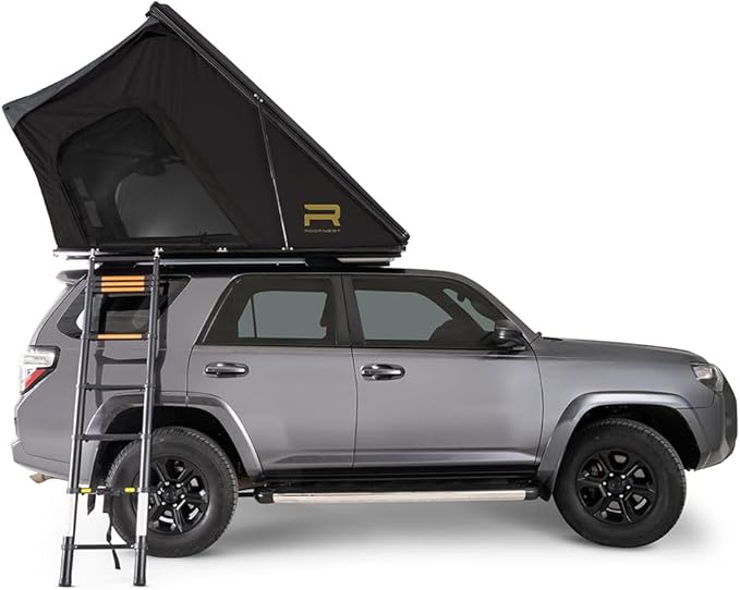 Falcon 3 Evo XL Air Hard-Shell Aluminum Roof Top Tent for Car Camping and Overlanding, Waterproof, Maximum Ventilation, 2-3 Person Tent, Air Mattress and Universal Mounting Brackets Included