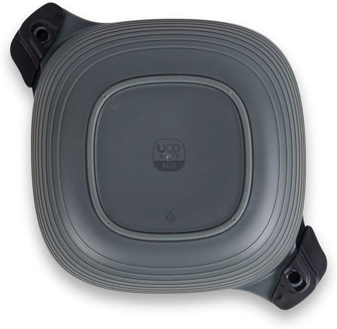 UCO Recycled ECO 4-Piece Camping, Backpacking, Outdoor Kitchen Gear Mess Kit with Bowl, Plate, Utility Spork Utensil