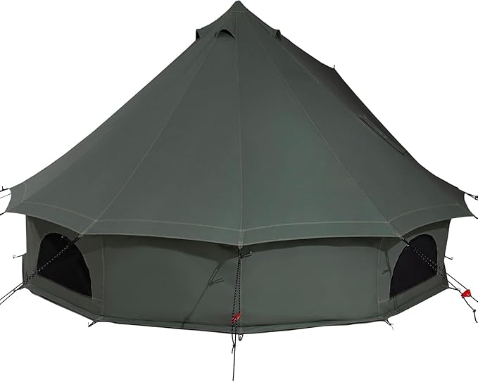 WHITEDUCK Regatta Canvas Bell Tent - w/StoveJack, Waterproof, 4 Season Luxury Camping and Glamping Yurt Tent Outdoor