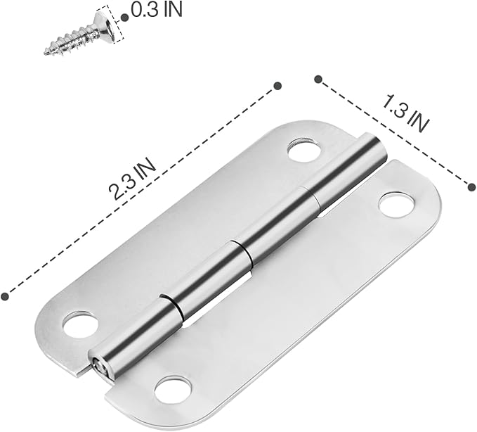 Cooler Hinges for I-gloo Cooler, Replacement Parts Stainless Steel Cooler Hinges Replacement Set with 12 Screws, Pack of 3