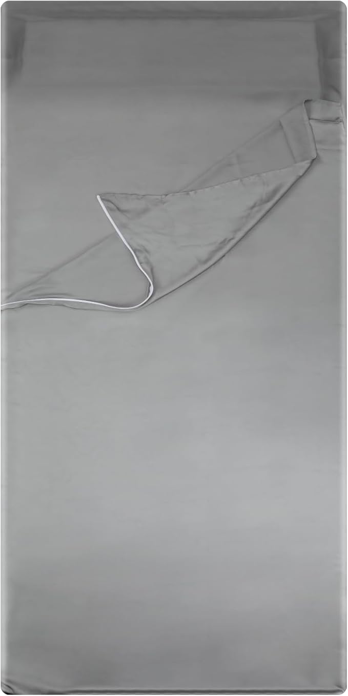 Chiffon Sleeping Bag Liner - Adult Sleep Sack & Travel Sheet for Hotel - Ideal for Camping, Hiking, Backpacking, Sofa, RV, Summer Warm Weather Seasons