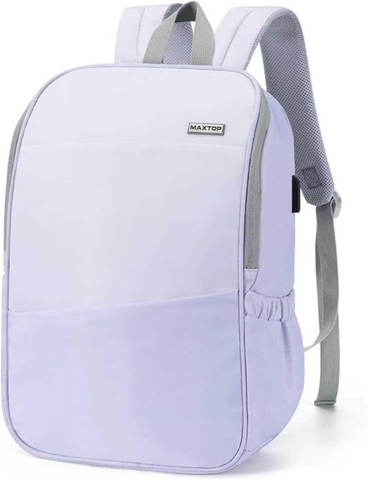 MAXTOP Deep Storage Laptop Backpack with USB Charging Port[Water Resistant] College Computer Bookbag Fits 16 Inch Laptop