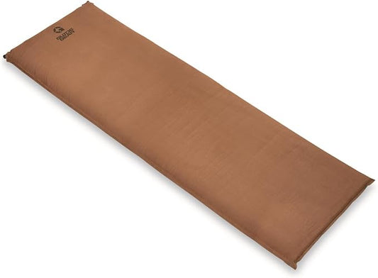 Guide Gear Self Inflating Sleeping Pad Single, 3-inch Foam Padding, Portable, Camping, Backpacking, Hunting, Tent Accessories