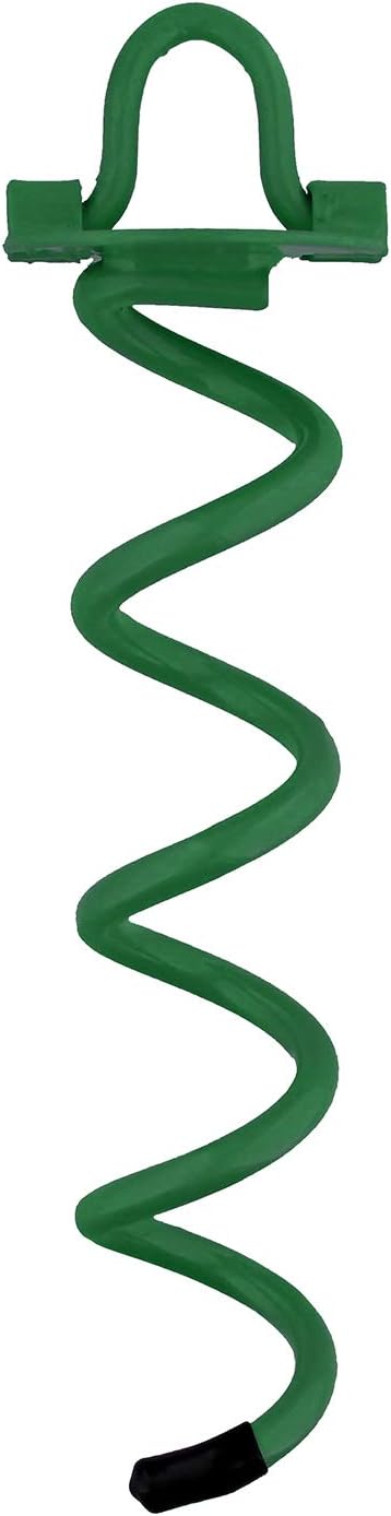 7Penn Spiral Ground Anchors - 10 Inch Tent Stakes Heavy Duty Ground Screw Anchor Twist Stakes, 4 Pack