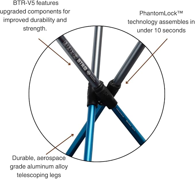 Hillsound BTR Stool for Ultralight Backpacking & Hiking, Lightweight Camping Chairs, Compact Portable Outdoor Seat