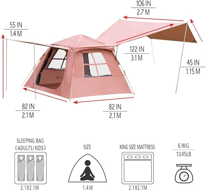 KAZOO Instant Camping Tent