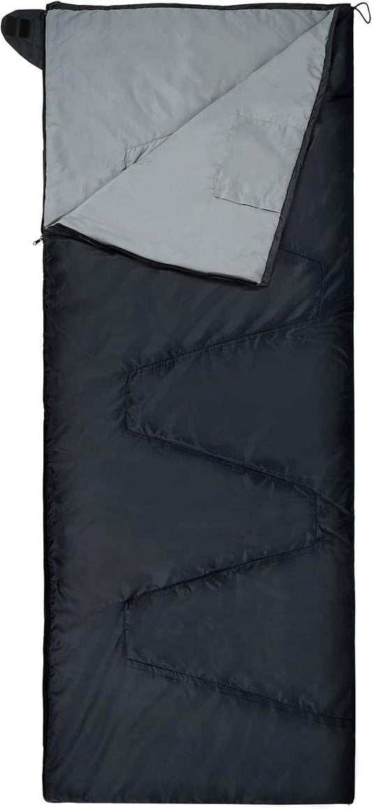 REDCAMP Ultra Lightweight Sleeping Bag for Backpacking, Hiking, Comfort for Adults Warm Weather, with Compression Sack