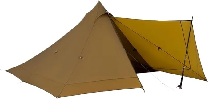 Compatible for 2 Person Tent, Ultralight Pyramid Hiking Backpack Tent with 15D Ripstop Nylon