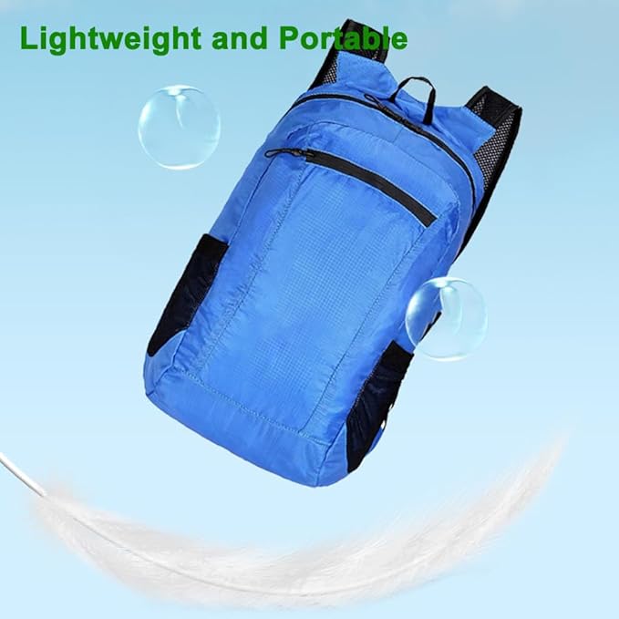 Foldable Daypack, Small Backpack, Hiking Backpack Daypack, Lightweight Waterproof Travel Packable Rucksack for Men and Women
