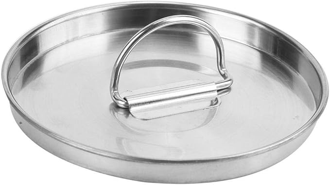 Pasamer 1.2L Camping Tea Kettle, Outdoors Camping Pot Portable Folding Hiking Pot Stainless Steel Kettle Cookware Coffee Tea Picnic Camping Pot with Lids for Hiking Backpacking Picnic, Silver