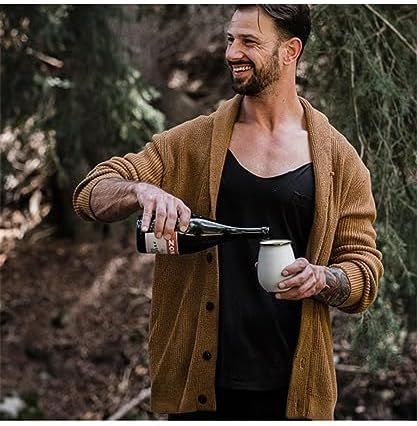 Barebones Enamel Tumblers Set of 2 - Vintage-inspired Design - Durable and Suitable for Outdoor Picnics or Camping (16 Oz, Eggshell)