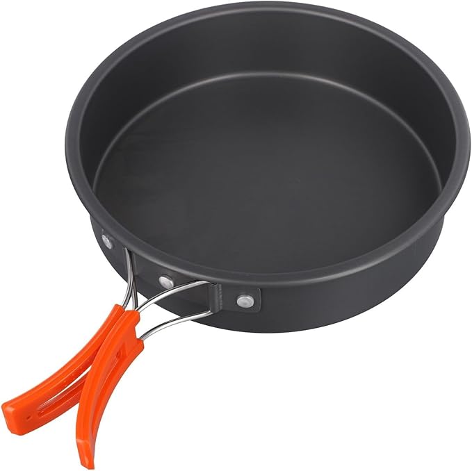 Aluminum Alloy Non-Stick Frying Pan With Folding Handle Camping Cooking Pan, Nonstick And Foldable Frying Pan For Outdoor Camping Picnic Hiking(large)