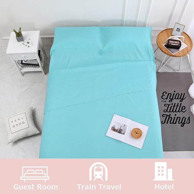 Sleeping Bag Liner, Lightweight Portable, Soft Travel and Camping Sheet, with Compact and Carry Bag, for Travel, Hotel