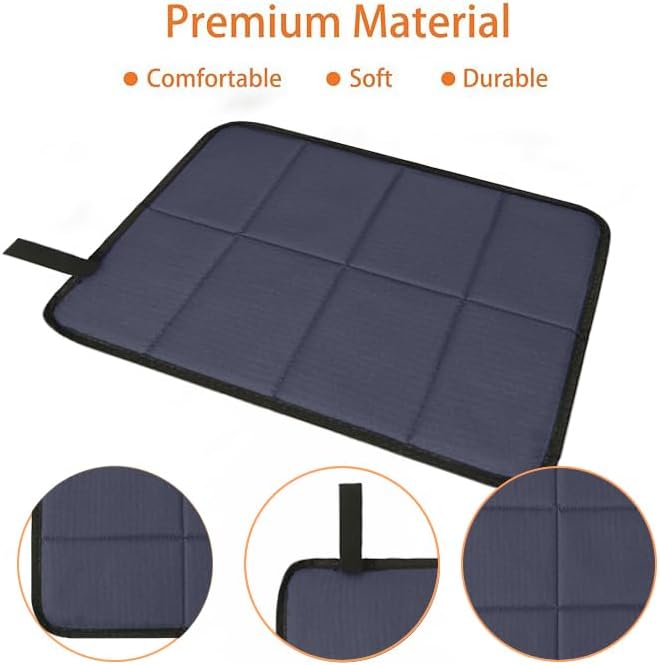 Portable Lightweight Mini Waterproof Folding Mat, Sitting Pad for Outdoor Activities, Suitable for Stadiums, Camping, Field Comfort Pad, Navy Blue