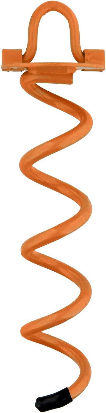 7Penn Spiral Ground Anchors - 10 Inch Tent Stakes Heavy Duty Ground Screw Anchor Twist Stakes, 4 Pack