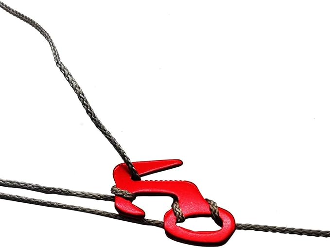 Onewind Premium 40' HMWPE Tent Guyline and Tarp Ridgeline Mini Reel, Lightweight, No Knot Camping Rope and Tent Cord for Hammock Tarp and Rain Fly, 3 Prussik Knots