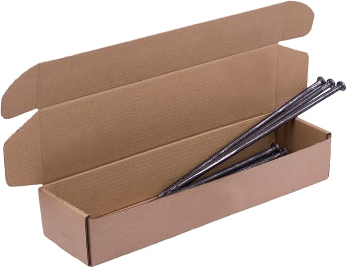 Landscape Spikes 10 Inch 100 Counts Metal Landscape Edging Anchoring Spikes, Heavy Duty Nails for Artificial Turf Spike, Paver Edging, Timber Carpentry, Weed Barrier, Tent Pegs, More (100)