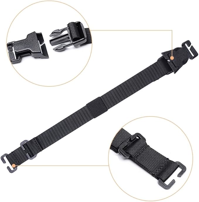 MiOYOOW 4PCS Tactical Molle Straps, Portable Molle Backpack Straps Accessories for Outdoor Camping Hiking Mountaineering
