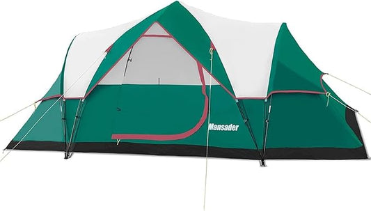 6 Person Family Camping Tent,Waterproof Windproof with Top Rainfly,Easy Set Up,Pop Up Tent for Outdoor Camping Hiking Trave