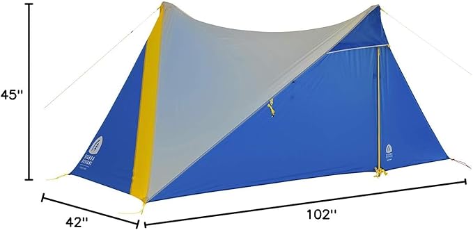 Sierra Designs High Route 1P Non-Freestanding Ultralight Trekking Pole Shelter for Thru Hiking, Backpacking, Camping, Designed by Andrew Skurka
