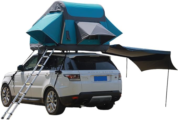 UNISTRENGH Truck Rooftop Tents Portable Inflatable Family Camping SUV Car Roof Top Tent with Skylight, Sun, Wind, and Waterproof SUV Truck Roof Tents