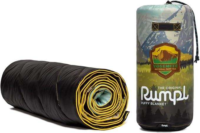 Rumpl Original Puffy Yosemite National Park Blanket for Camping and Outdoors, V1, Yosemite V1