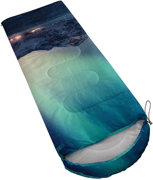 Sleeping Bag for Kids Adults,Brown Giraffe Fur Pattern-Lightweight Warm Portable Outdoor Indoor-Waterproof Cold Weather Resistant Sleeping Bag for Camping Hiking