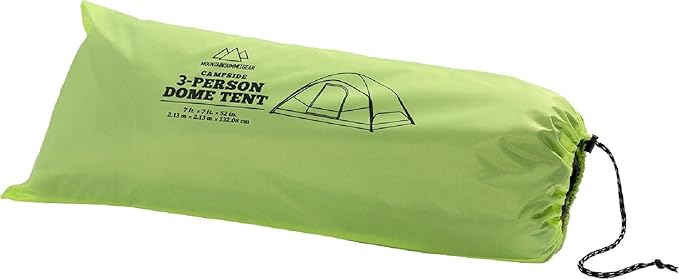 Mountain Summit Gear Campside Dome Tent, 3/4/6-Person Camping Tent, Camping Gear for The Outdoors, Backpacking Tents for Camping (by Caddis Sports Inc.)