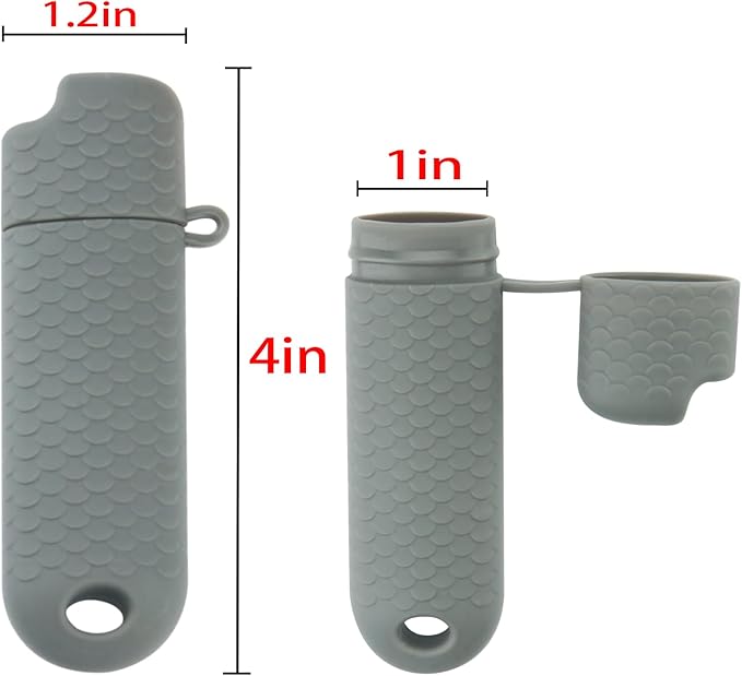 5 Pck Waterproof Lighter Case Cover Holder for BIC Regular Lighters Sleeve Type J6 Outdoor Survival Multipurpose Seal Lighter Pouchfor Hiking and Camping (Gray)