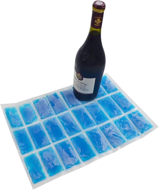 2 Large Ice Blanket Longer Cooling Durable Reusable Non Toxic and BPA Free Ice Sheet Freeze Ice Packs for Coolers Fishing Camping Keep Food BBQ Beverage Cooling delivery (14.76"x10.43" 2 Pack)