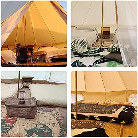 Outdoor Cotton Canvas Bell Tent 4 Seasons Tent for Family Travel Party and Hunting Camping Yurt Tent