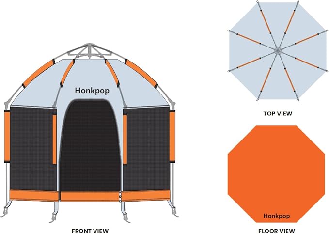 Pop up Sun Shade,Screen House,Instant Mosquito Bug Tent for Camping,Included Roll-up Wind Blinds,Easy Set Up Beach Tent Canopy with UPF 50+ Uv Protection for Kids, Family & Friends