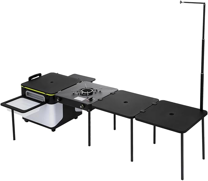 Portable Multifunctional Outdoor Kitchen Station with Wheels