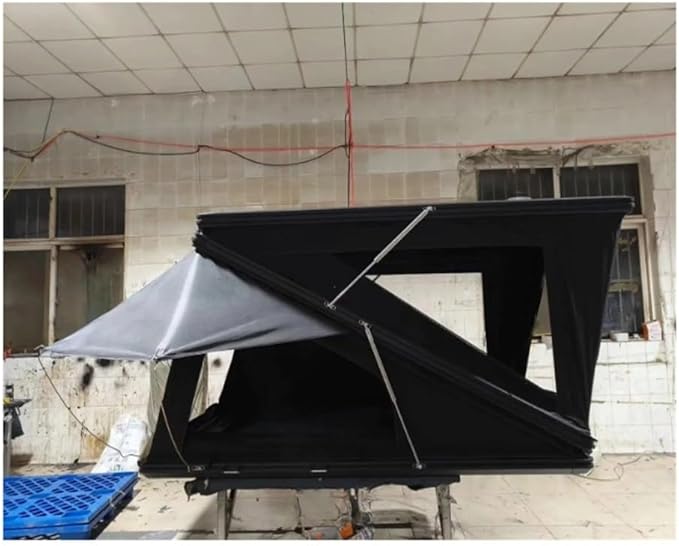 Lightweight Triangle Hardshell Roof Tent Clamshell Rooftop Tent 2 Person Aluminum Car Camping Hard Shell Roof Top Tent