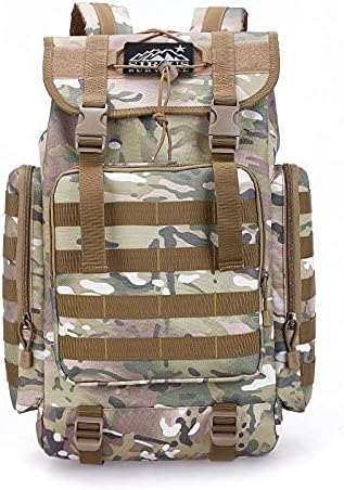 “The Rambler” - 40L Tactical Backpack with MOLLE Webbing (Desert Digital Camo)