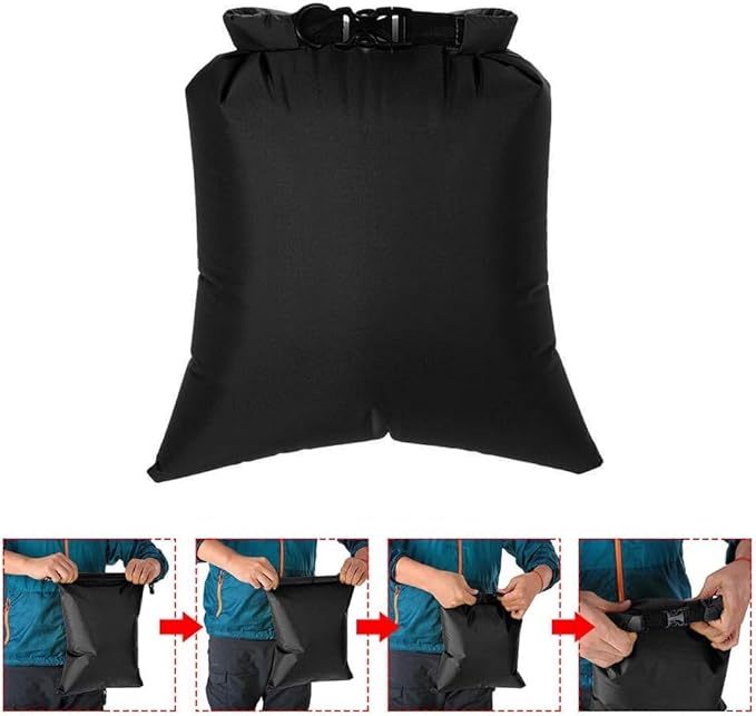 Lixada Waterproof Dry Bags, 3/5/6 Pack Ultimate Dry Sack - 3L+5L+8L Lightweight, Roll Top Outdoor Dry Sacks for Kayaking Camping Hiking Traveling Boating Water Sports