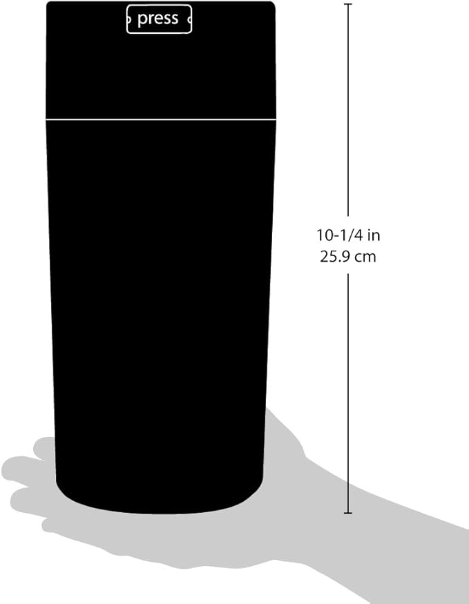 Pawvac 24 Ounce Vacuum Sealed Pet Food Storage Container; White/Black Paws