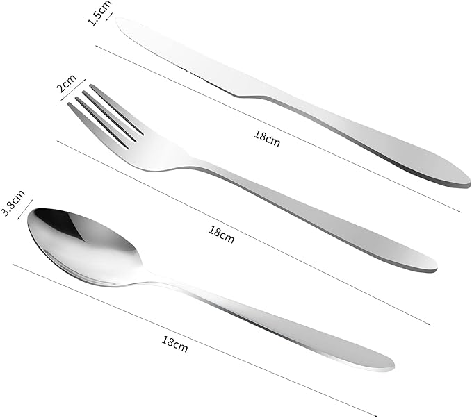 12Pcs Camping Mess Kit Camping Dishes Set Stainless Steel Tableware Mess Kit Includes Plate Bowl Cup Spoon Fork Knife in Mesh Bags for Camping Backpacking & Hiking for 1 Person