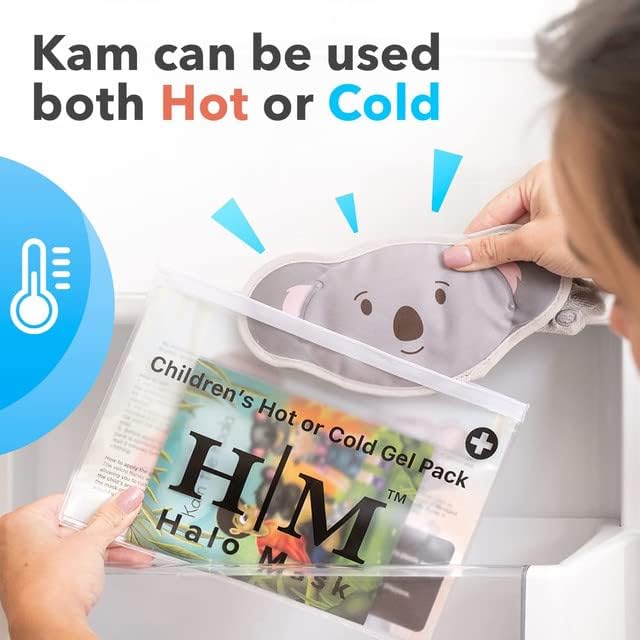 MyHalos® Kids Ice Packs for Boo Boos - Meet Kam Our Reusable Toddler Ice Pack - for Injuries, Bumps, Fevers - Colic Relief Ice Packs for Kids & Newborns with Free Story Book