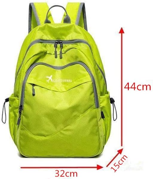 Geboldil Men's and women's lightweight foldable hiking travel backpack waterproof camping backpack green