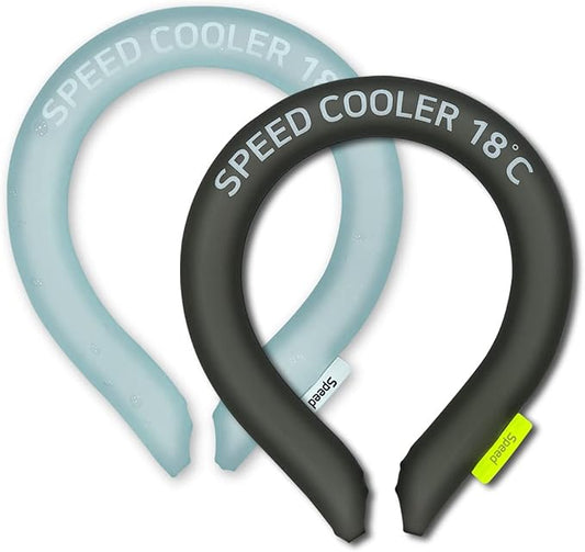 SpeedUSA Insta Speed Neck Coolers (2-Pack) (SkyBlue & Darkgray)