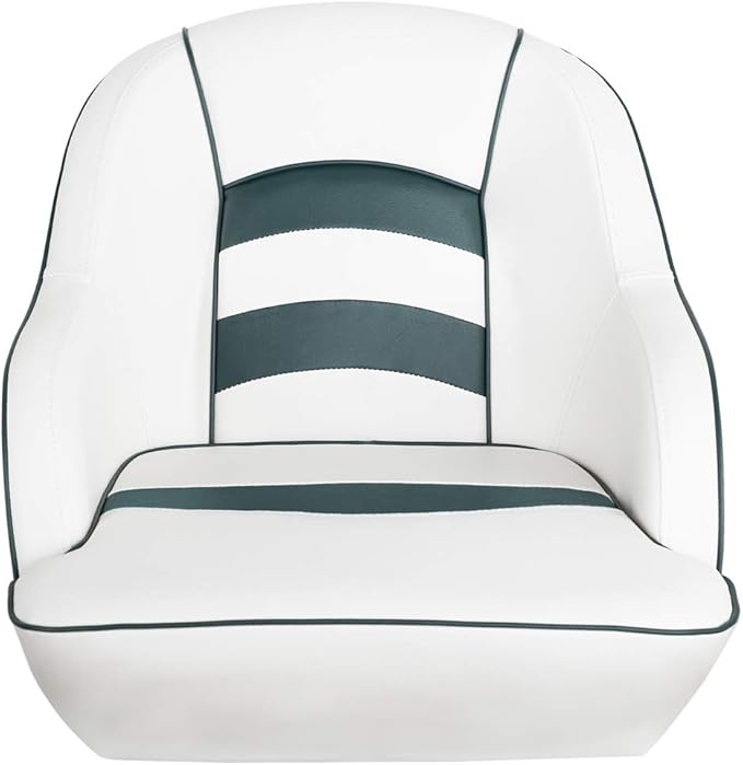 Bucket Pontoon Boat Seat (White/Olive)